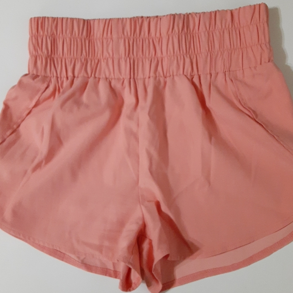 Shein lightweight gym running athletic shorts womens size L high waist,  pull on